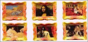 Tableaux C�l�bres - 6 F�ves Brillantes - Alcara - 2000